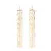 Ingesight.Z Bohemia Long Tassel Drop Dangle Earring for Women Big Large Metal Earrings Vintage Earrings Jewelry Gift