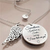 Inpirational Angel Wing Disk Necklaces Sometimes I Just Look Up,Smile,And Say,I Know That Was You Pendant Jewelry Gift
