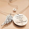 Inpirational Angel Wing Disk Necklaces Sometimes I Just Look Up,Smile,And Say,I Know That Was You Pendant Jewelry Gift