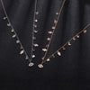 Ins Crystal Eye of The Demon Necklaces For Women  Charms Copper Silvery/Gold Necklace Engagement Party Jewelry 2022