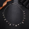 Ins Crystal Eye of The Demon Necklaces For Women  Charms Copper Silvery/Gold Necklace Engagement Party Jewelry 2022