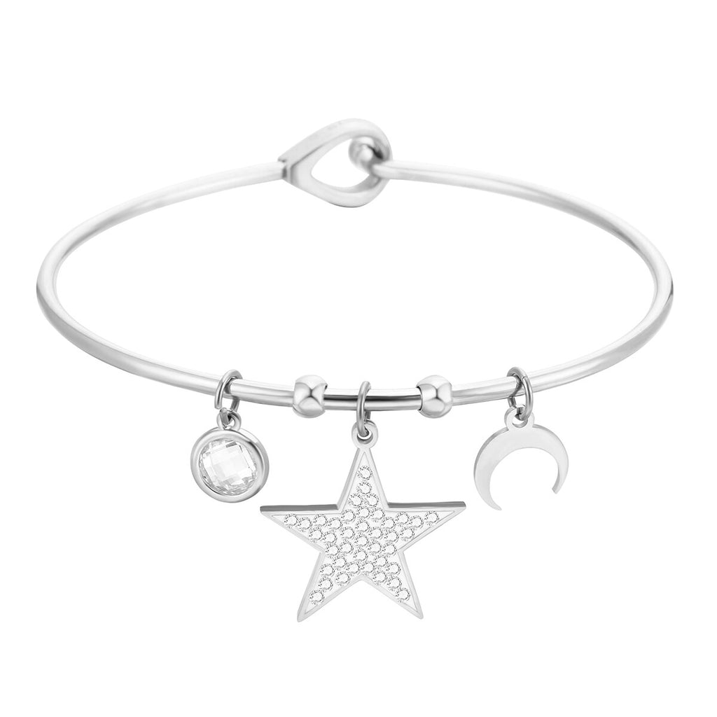 Ins Silverly Rose Gold Color Moon Star Charm Bracelet for Women Accessories Bracelets  Bangle Charm Bracelet Jewelry