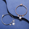 Ins Silverly Rose Gold Color Moon Star Charm Bracelet for Women Accessories Bracelets  Bangle Charm Bracelet Jewelry