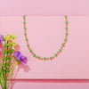 Ins Simple Necklace Black/Red/Pink/Green/Beads  Crystal Necklace Handmade Choker Necklace Beads For Woman Jewelry 2022