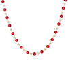 Ins Simple Necklace Black/Red/Pink/Green/Beads  Crystal Necklace Handmade Choker Necklace Beads For Woman Jewelry 2022