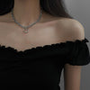 Ins Hollow Heart Choker Necklaces For Women  Statement Necklace Heart Dainty Pendant Necklace Gift