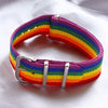Ins Nepal Rainbow Woven Bracelets LGBT Lesbians Gays Bisexuals Bracelets Woven Braided Women Pride Men Couple Friendship Jewelry
