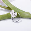 Ins Stainless Steel Silverly Love Rings For Women Adjustable Temperament Engagement Wedding Rings Jewelry  2022