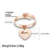 Ins Stainless Steel Silverly Love Rings For Women Adjustable Temperament Engagement Wedding Rings Jewelry  2022