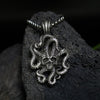 Ins Style Octopus Sea Monster Pendant Necklace Cthulhu Mythology Jewelry Men's Hip Hop Pendant Necklace Chain Accessories