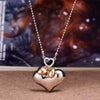 Ins Trendy 3D Big Heart Pendent Necklace Silverly And Gold Color Chain Woman Necklace Valentine's Day Gift Jewelry Accessories