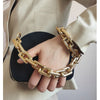 Ins the same thick plastic bag chain super chic lady messenger bag straps arm handbag chain bag parts