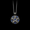 Invert Pentacle Pentagram Star Pewter Pendant Necklace For Lady Boy Man Alchemist Necklace for Men Jewelry Friend Gift
