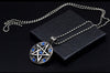 Invert Pentacle Pentagram Star Pewter Pendant Necklace For Lady Boy Man Alchemist Necklace for Men Jewelry Friend Gift