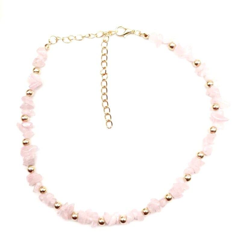 Irregular Natural Energy Crystal Stone Bead Short Chain Necklaces Chokers For Women Girl Party Club Decor Jewelry