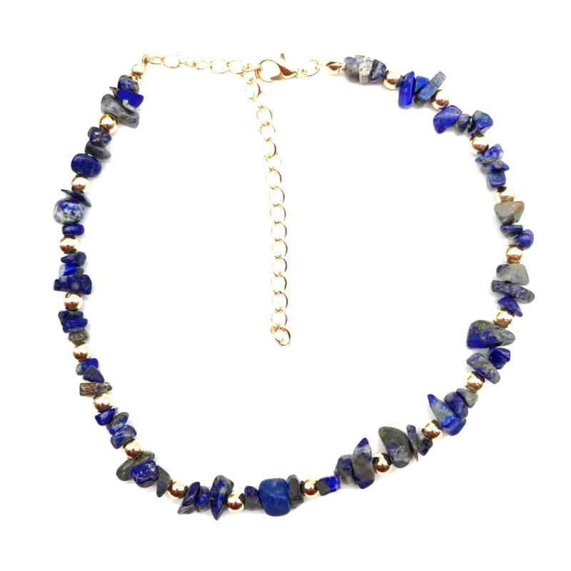 Irregular Natural Energy Crystal Stone Bead Short Chain Necklaces Chokers For Women Girl Party Club Decor Jewelry