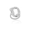 Irregular Round Zircon Rings for Women Stainless Steel Geometric Finger Ring 2023 Trend Bridesmaid Wedding Jewelry Gift anillos