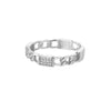 Irregular Zircon Chain Rings For Women Stainless Steel Crystal Finger Ring 2023 Trend Wedding Band Couple Jewelry anillos mujer