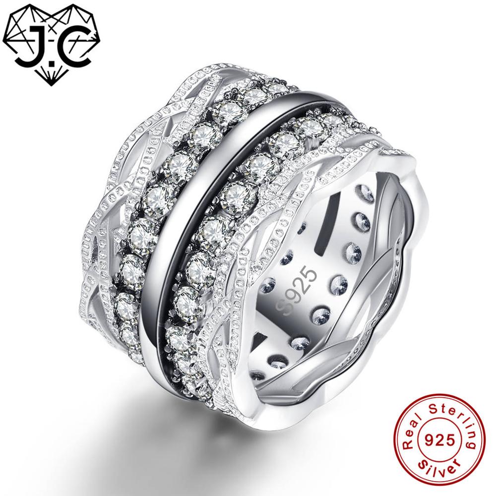 Lady's Gorgeous Fine Jewelry Excellent Round Cut Ruby & White & Blue Sapphire Topaz 925 Sterling Silver Ring Size 6 7 8 9