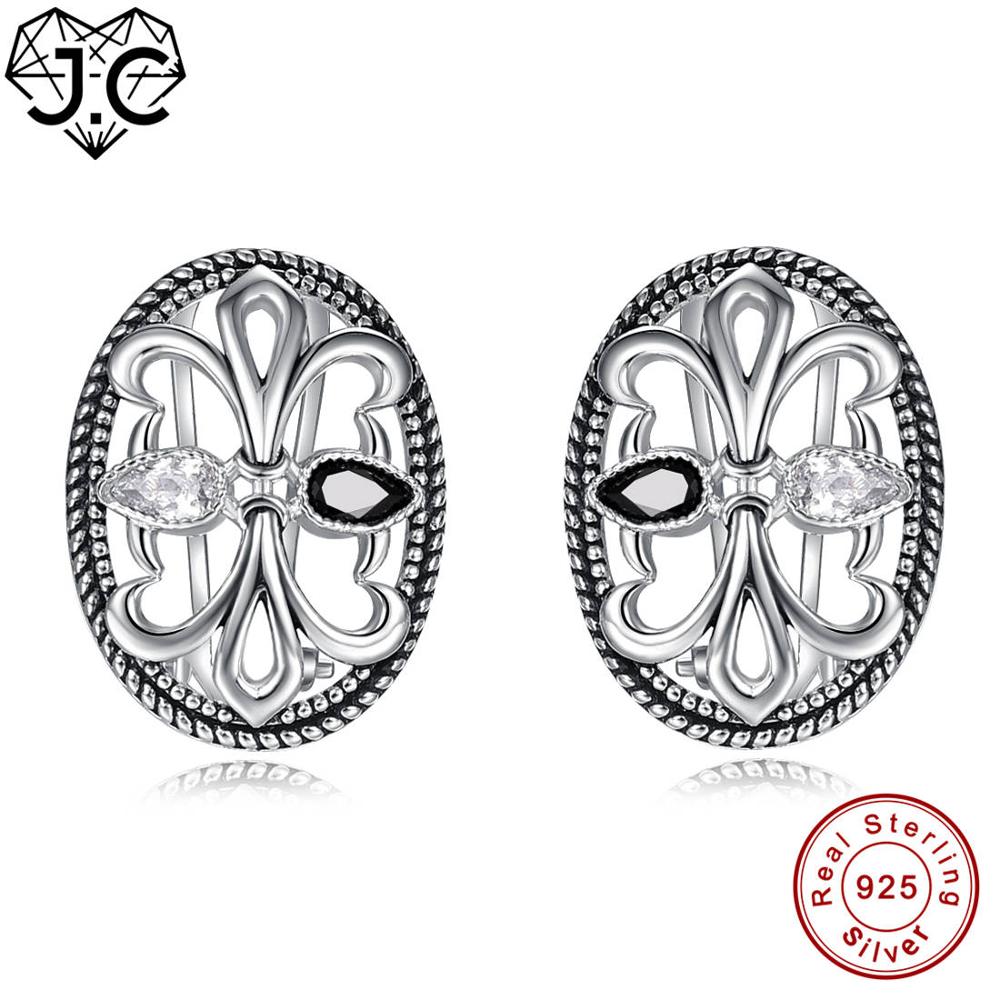 Luxury Earrings Real 925 Sterling Silver Earrings Sapphire Blue & Ruby Spinel Topaz Fashion Jewelry Gift of Women Earrings