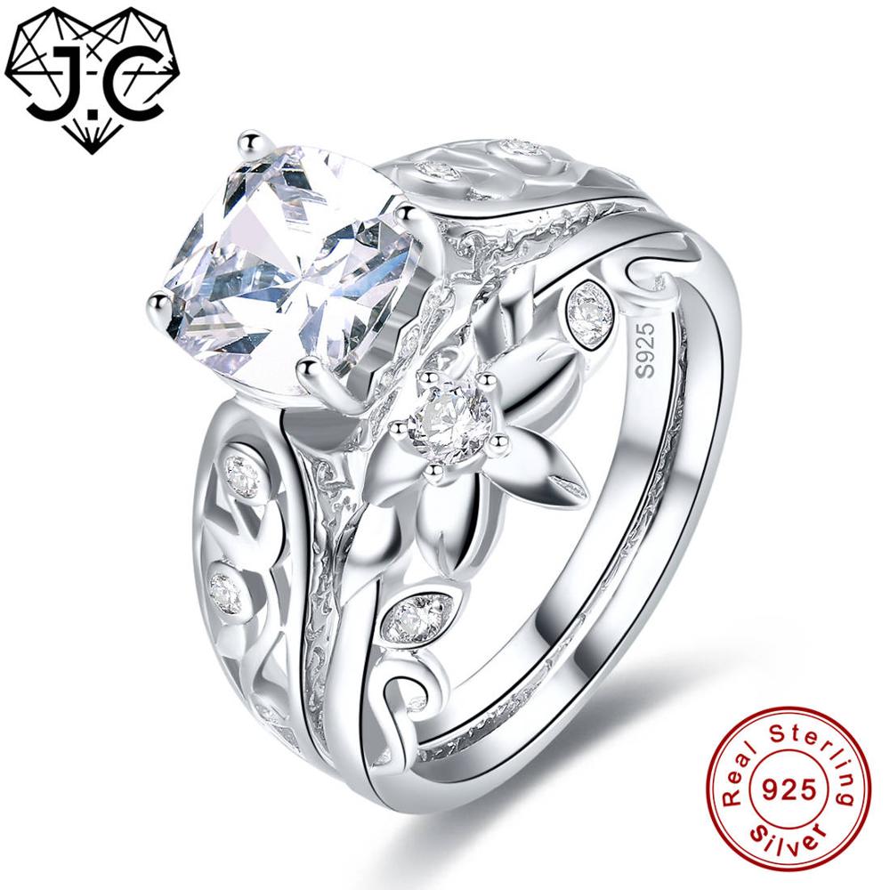 New Princess Cut Top Quality Spessartine White Topaz 925 Sterling Silver Ring Size 6 7 8 9 Unisex Anniversary Fine Jewelry