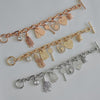 J.hangke tassels Heart Beetle Charm Bracelets Bangles For Women Gold Color Bracelet Austrian Crystal Chain Pulseras