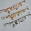 J.hangke tassels Heart Beetle Charm Bracelets Bangles For Women Gold Color Bracelet Austrian Crystal Chain Pulseras