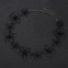 JAVRICK Flower Necklace Short Choker Floral Black Jewelry Women Clavicle Chain Statement