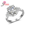 Cubic Zirconia New Arrival Modern Charming Luxury 925 Sterling Silver Rings Romantic Women Wedding Jewelry
