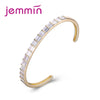 Fashion Glittering Wholesale Price Design Gold Different Color Cubic Zirconia Bracelet For Women Wedding Jewelry
