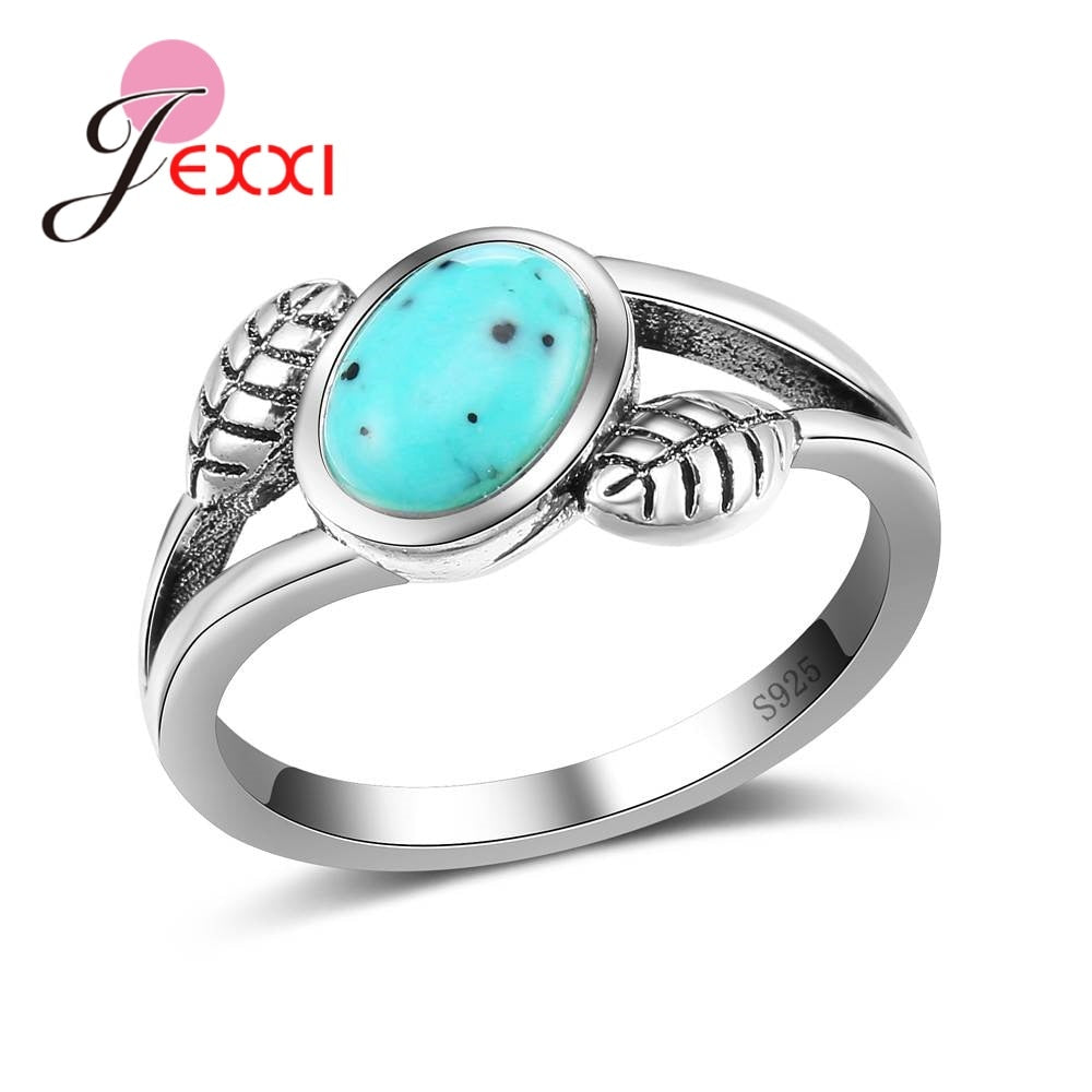 Fire Leaves Shape Opal Ring for Women Anniversary Engagement Appointment Statement Jewelry Factory Price Birthd Gift