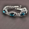 Hot Sell European Style 925 Sterling Silver Clear Exquisite Cubic Zirconia Charm Bracelet for Women 4 Color Jewelry