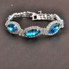 Hot Sell European Style 925 Sterling Silver Clear Exquisite Cubic Zirconia Charm Bracelet for Women 4 Color Jewelry
