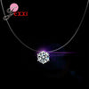 Transparent Rope Pendant Necklace 8 Colors Clear Cubic Zirconia 925 Sterling Silver Interface Popular Factory Price