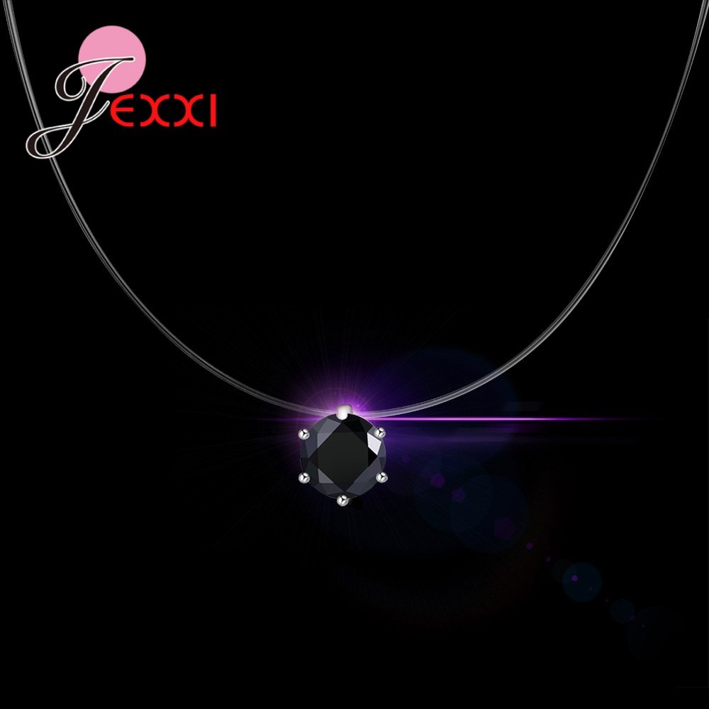 Transparent Rope Pendant Necklace 8 Colors Clear Cubic Zirconia 925 Sterling Silver Interface Popular Factory Price