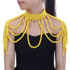 8 Colors Fashion Chunky Statement Necklace For Women Neckcklace Bib Collar Choker Handmade Pearl Necklace Maxi Jewelry
