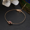 Natural Rubellite Bracelet 18K Rose Gold Genuine Women Bracelet New Light Luxury Gift for Women Fine Jewelry Romantic