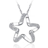 2020 New Arrival 925 Sterling Silver Chic Pendant Necklace Girls Wedding Accessories Women Funny Lucky Star Shape Jewelry