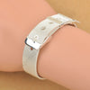 Fashion Belt Design Pure 925 Sterling Silver Fine Jewelry Bracelet Bangle Top Quality 2 Size Options For Woman Man