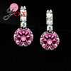 New Arrival Stud Earring Pure 925 Sterling Silver AAA CZ Zircon Crystal Fashion Jewelry For Wedding Bridal Engagement Gift