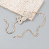 JIJIAWNEHUA  Trend Sparkling Rhinestone Alloy women's Letter Necklace Dinner Party  Statement Jewelry Accessories