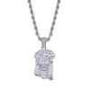 JINAO Big Jesus Necklace & Pendant With Tennis Chain gold Color Iced Out Cubic Zircon Men's Hip Hop Jewelry Gift