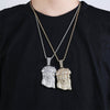 JINAO Big Jesus Necklace & Pendant With Tennis Chain gold Color Iced Out Cubic Zircon Men's Hip Hop Jewelry Gift