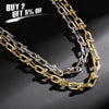 JINAO Design Chain 6/8mm Choker Necklace With 3 inch Tail chain  Copper Hip Hop Jewelry For Gift