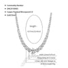 JINAO Iced Out Irregular Cubic Zircon Chain The Gradient Tennis Necklace Hip Hop Jewelry For Women Gift