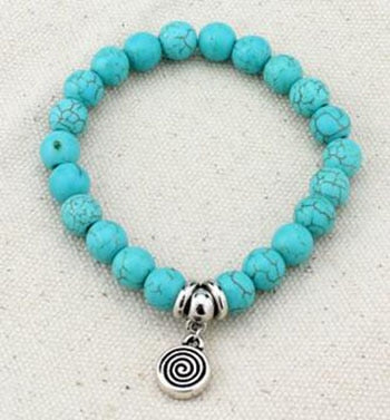 WSB018 Vintage Charms stone Beads Owl Elephant Bird Pendant Bracelet Hand Cross Bracelets Women Fine Jewelry Pulsera