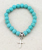 WSB018 Vintage Charms stone Beads Owl Elephant Bird Pendant Bracelet Hand Cross Bracelets Women Fine Jewelry Pulsera