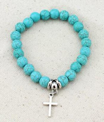 WSB018 Vintage Charms stone Beads Owl Elephant Bird Pendant Bracelet Hand Cross Bracelets Women Fine Jewelry Pulsera
