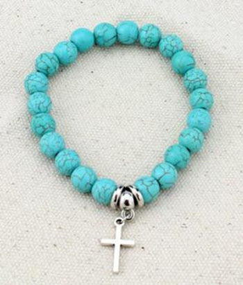 WSB018 Vintage Charms stone Beads Owl Elephant Bird Pendant Bracelet Hand Cross Bracelets Women Fine Jewelry Pulsera