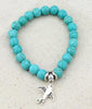 WSB018 Vintage Charms stone Beads Owl Elephant Bird Pendant Bracelet Hand Cross Bracelets Women Fine Jewelry Pulsera